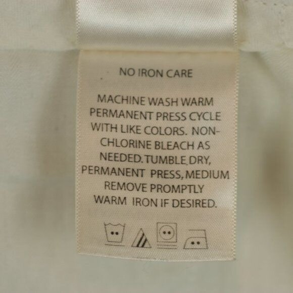 Haggar Men's Size 42x32 Cream Comfort Waist Flat Front Khaki Pants - Picture 9 of 9